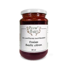 Confiture fraise basilic citron