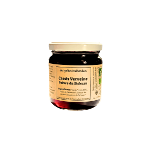 gelée cassis verveine poivre