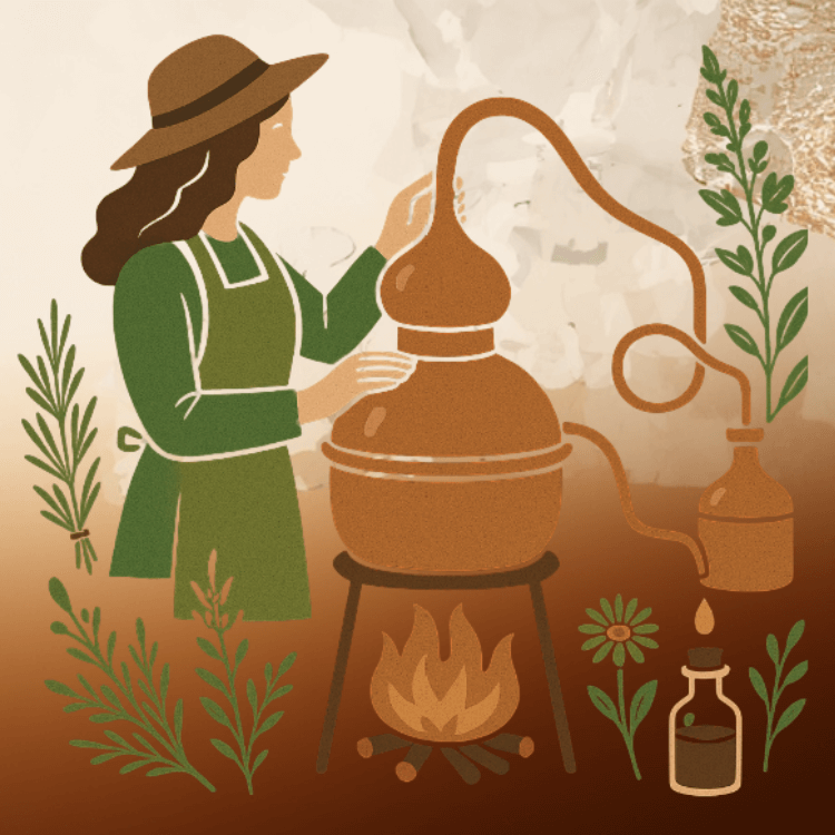 Etiquettes balade botanique vierge (1) distillation huiles essentielles